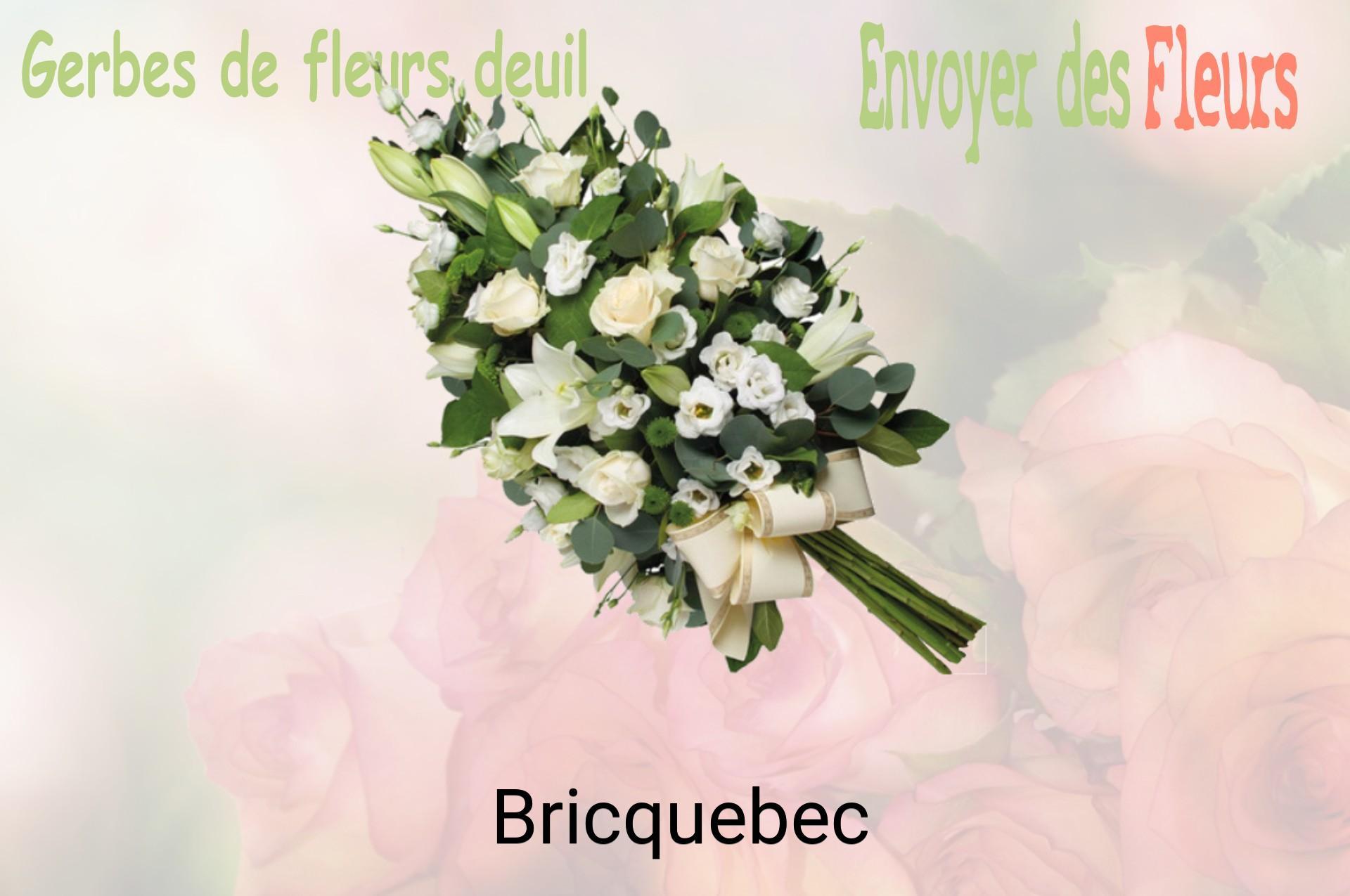 Gerbe de fleurs de deuil livrée à Bricquebec